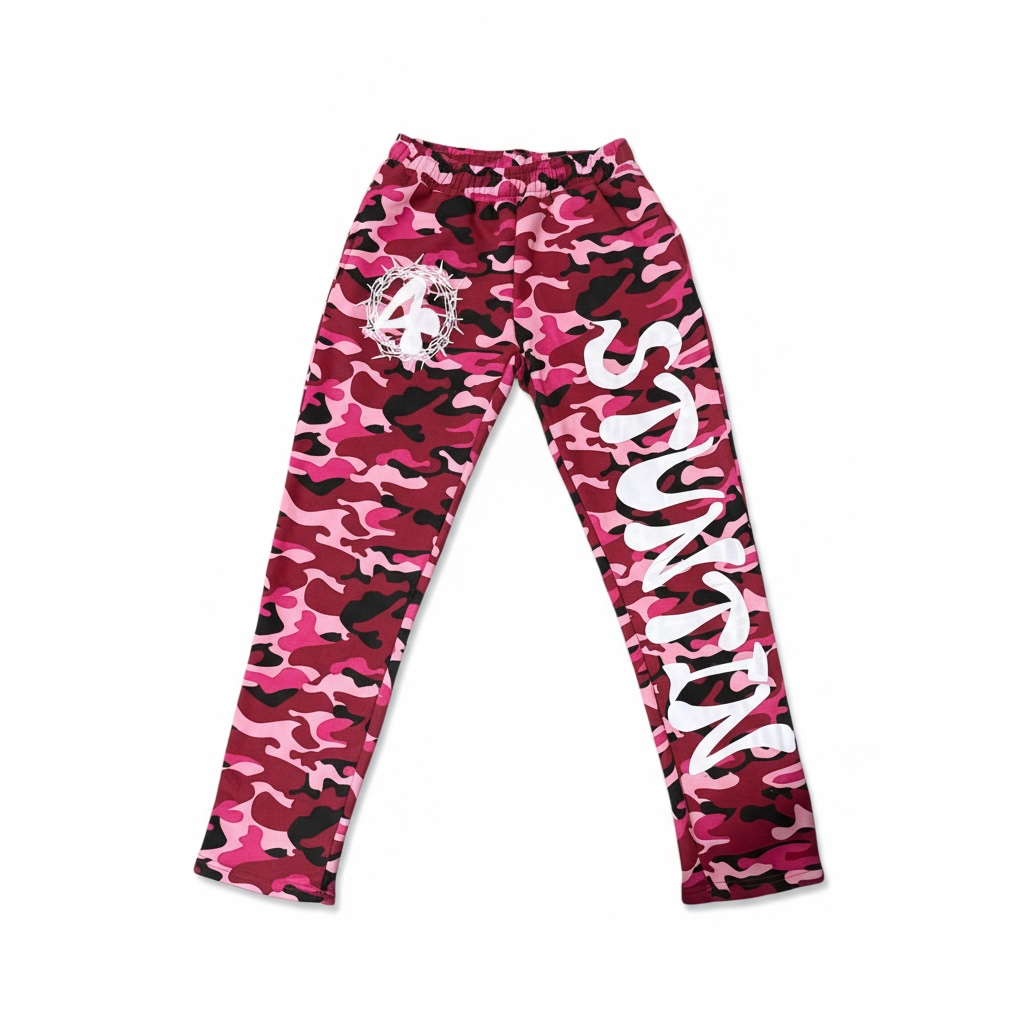 Pink Camo Sweatpants Unisex
