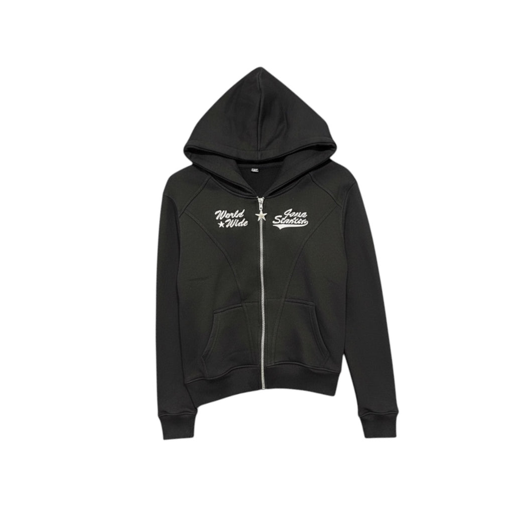 Black/White Global Stunt Hoodie